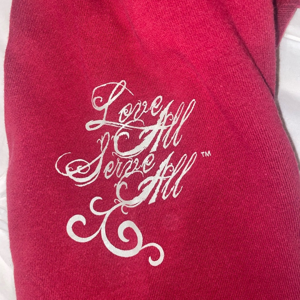 Vintage Hard Rock Cafe (Las Vegas) Maroon Hoodie with Beige Accents - Picture 4 of 6